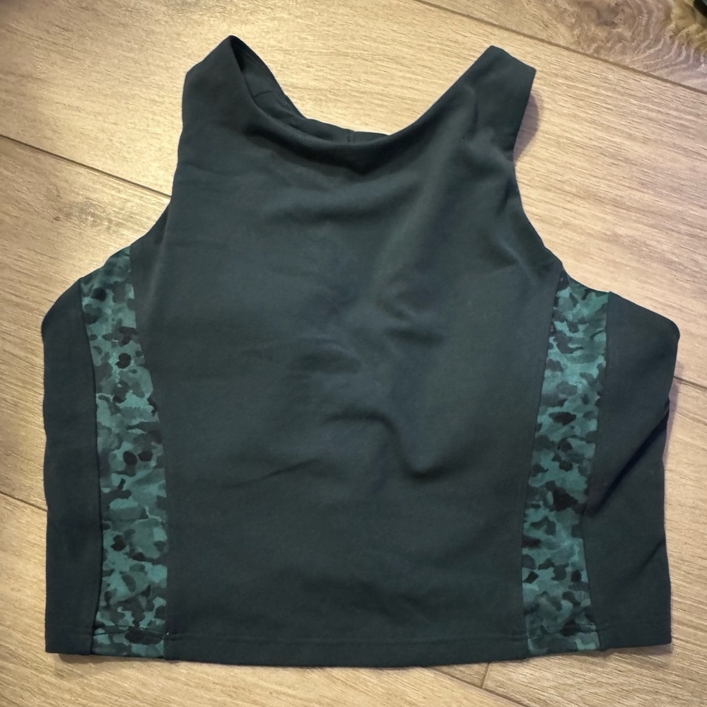 Athleta Forest Green Camouflage Tank Top